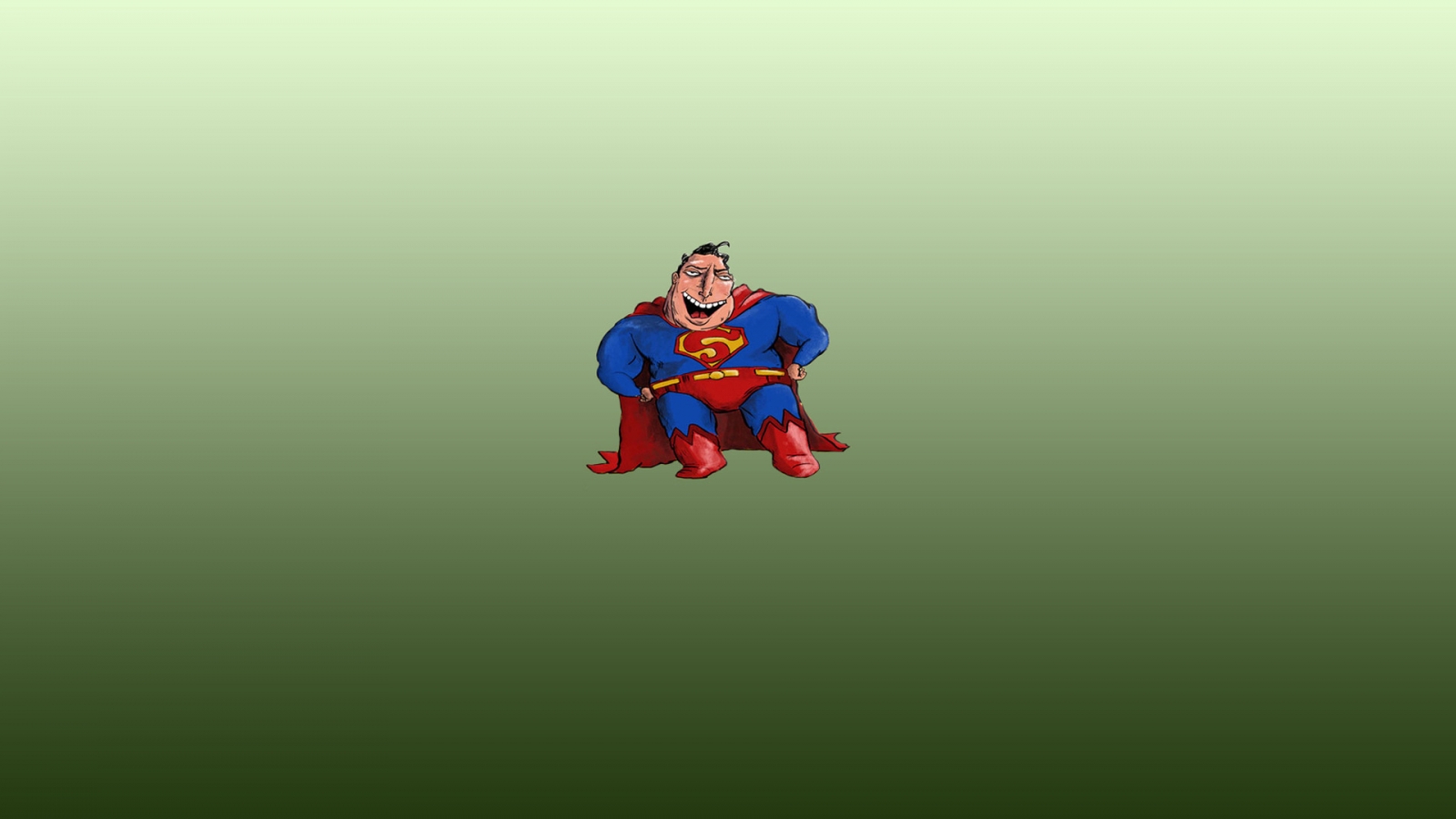 Fat and Ugly Superman for 1600 x 900 HDTV resolution