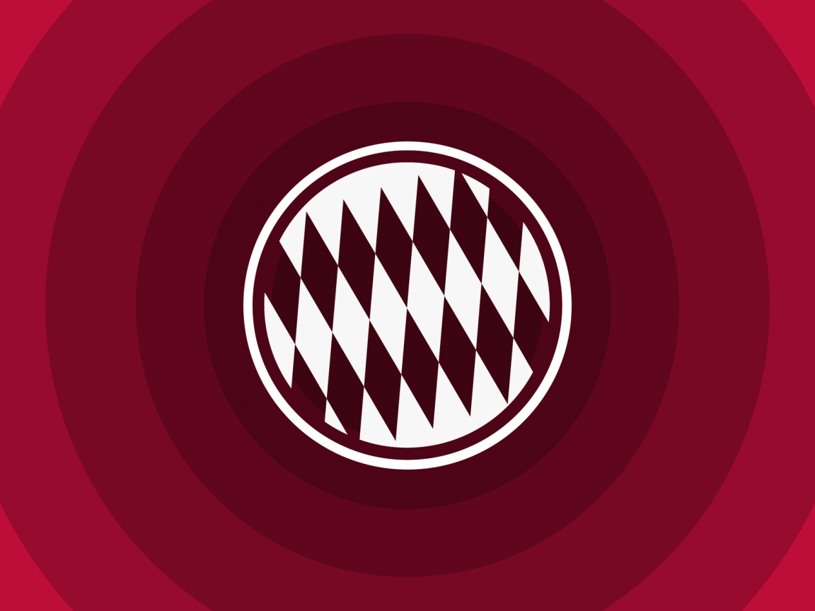 FC Bayern Munich Minimal Logo for 1152 x 864 resolution