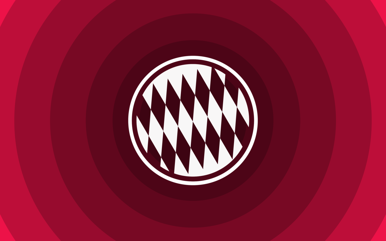 FC Bayern Munich Minimal Logo for 1280 x 800 widescreen resolution
