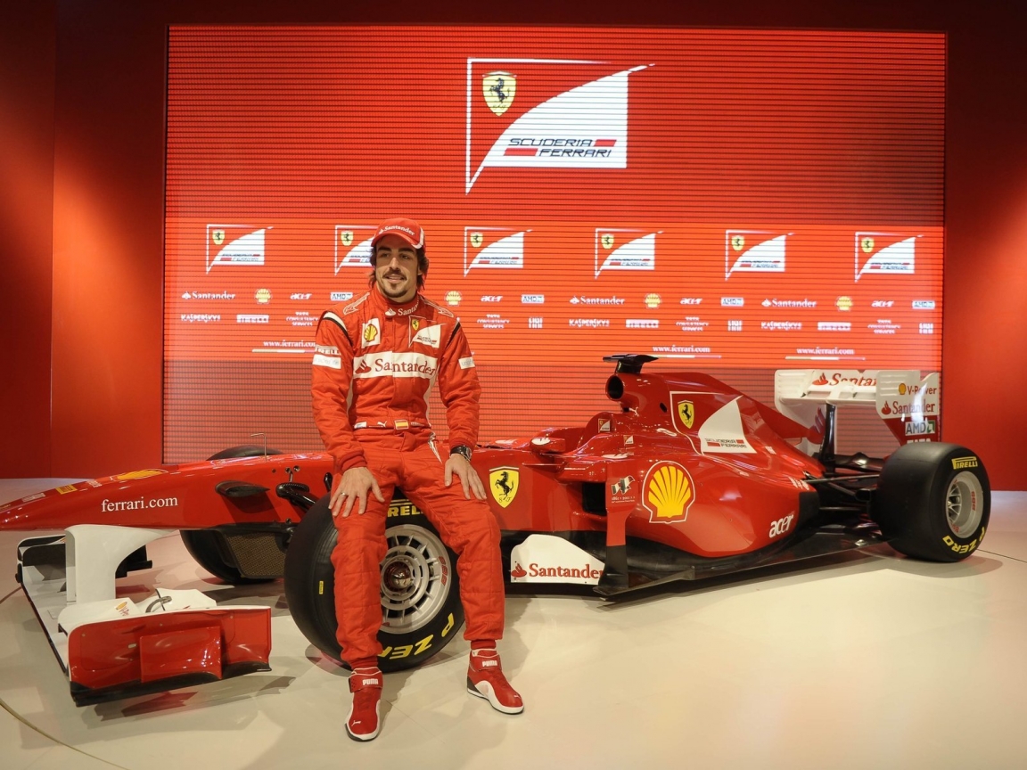 Fernando Alonso Ferrari for 1152 x 864 resolution