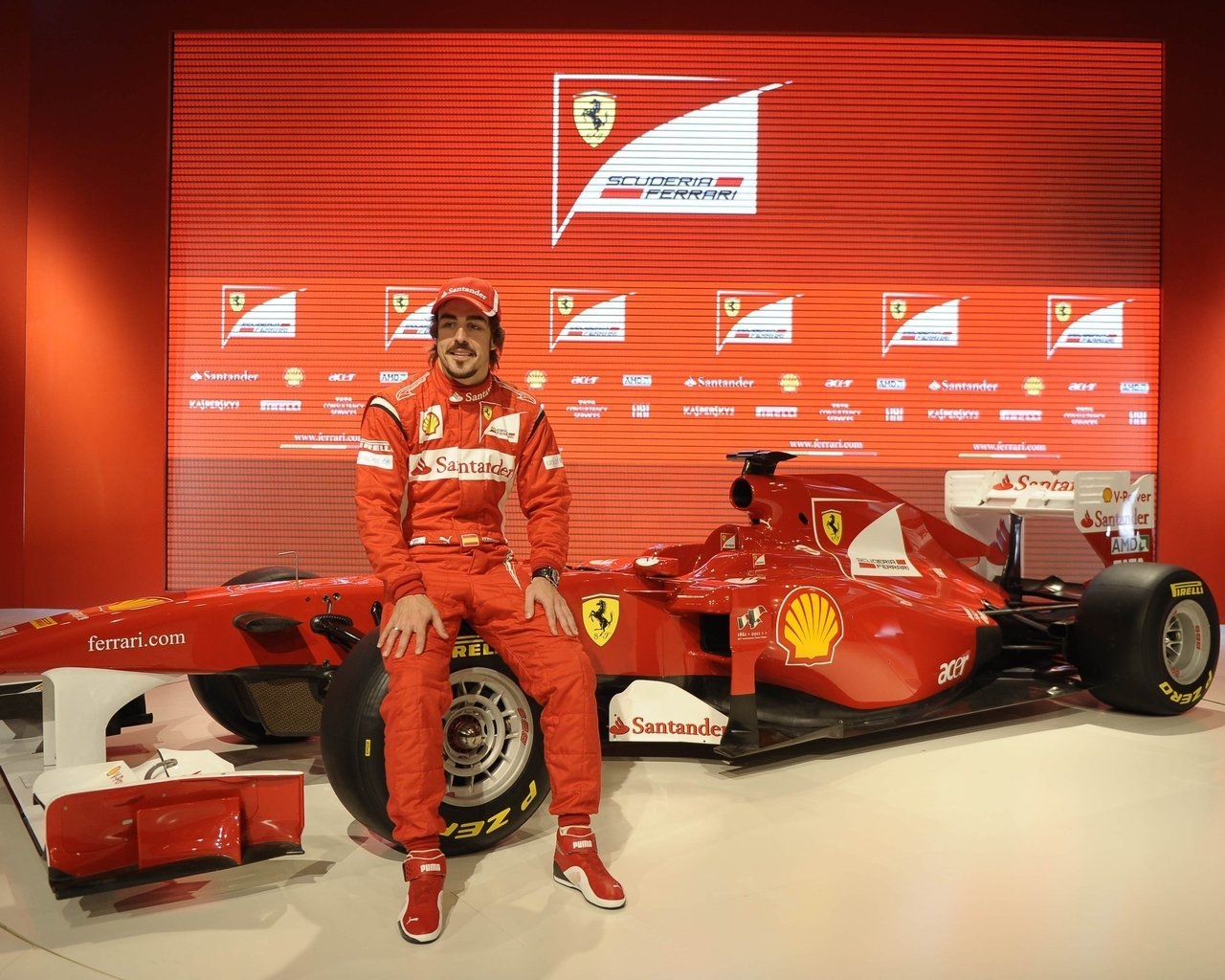 Fernando Alonso Ferrari for 1280 x 1024 resolution