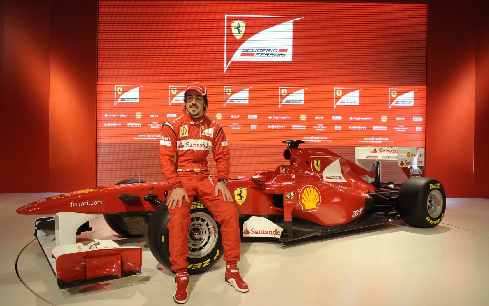 Fernando Alonso Ferrari for 1680 x 1050 widescreen resolution