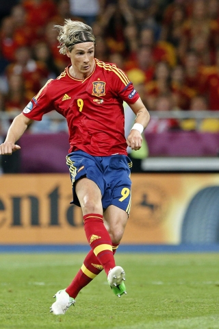 Fernando Torres Spain for 320 x 480 iPhone resolution