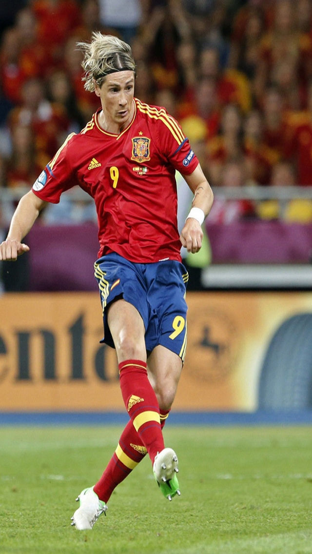 Fernando Torres Spain for 640 x 1136 iPhone 5 resolution