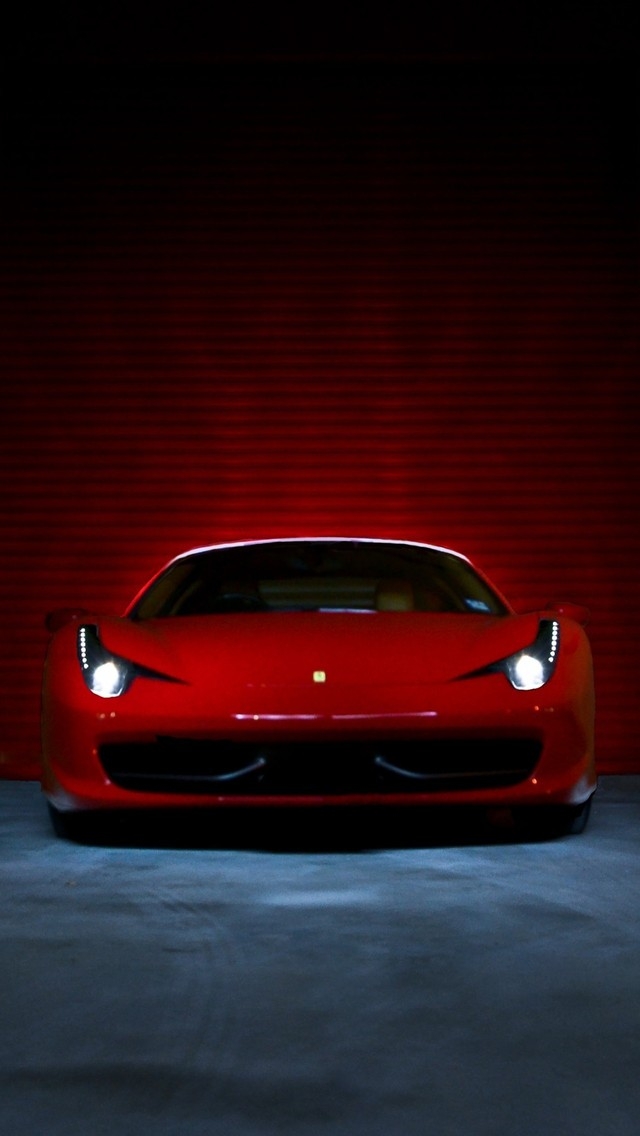 Ferrari 458 Italia Red  for 640 x 1136 iPhone 5 resolution
