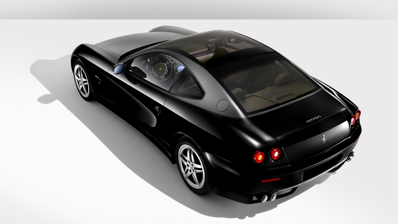 Ferrari 612 Black for 1366 x 768 HDTV resolution