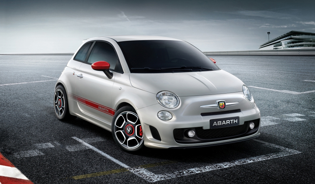 Fiat 500 Abarth 2008 for 1024 x 600 widescreen resolution