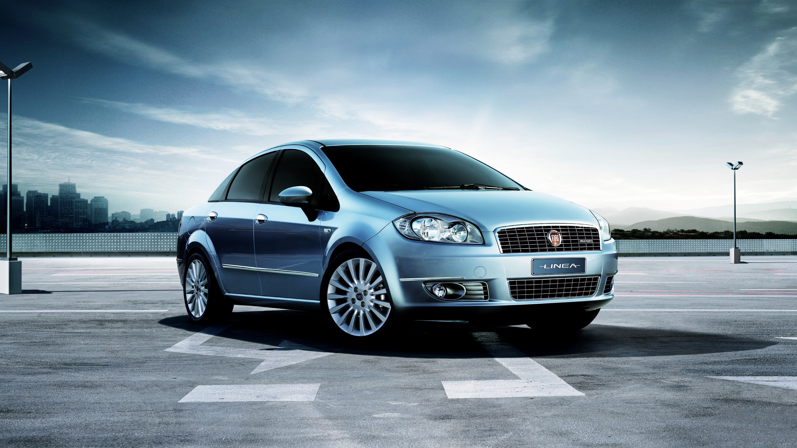 Fiat Linea 2009 for 2560x1440 HDTV resolution