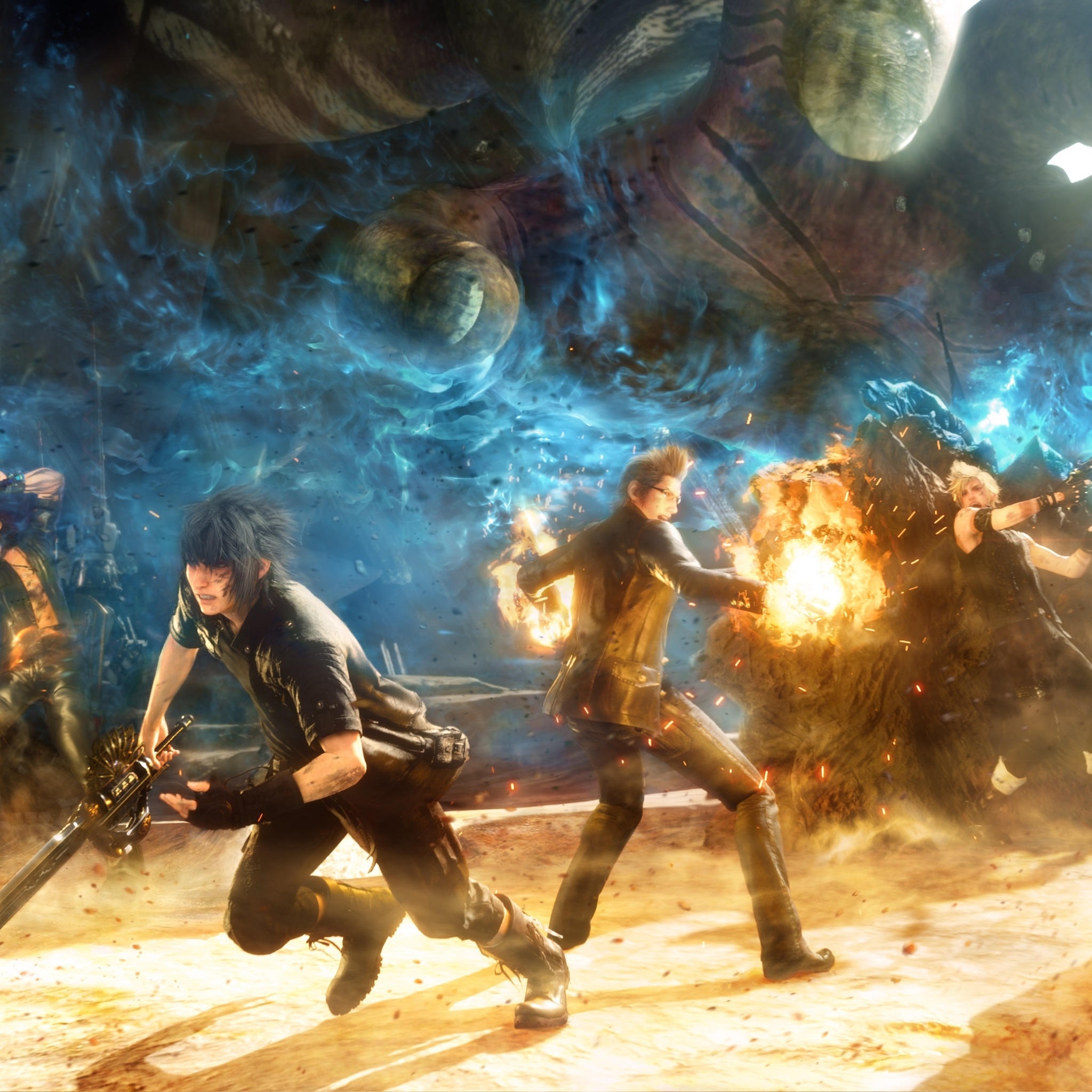Final Fantasy V Battle for 2048 x 2048 New iPad resolution