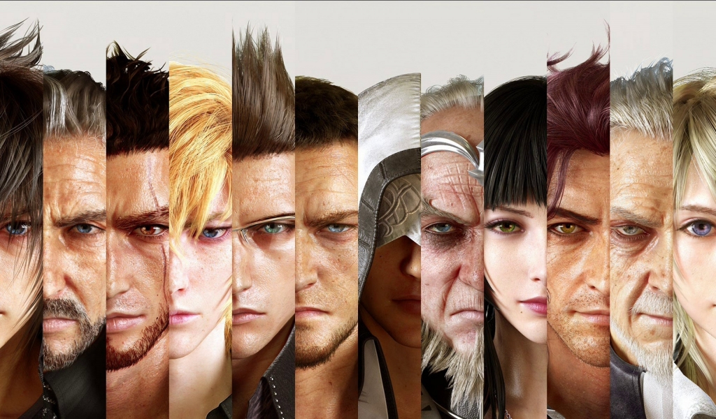 Final Fantasy XV Cast for 1024 x 600 widescreen resolution