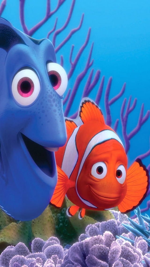 Finding Nemo Fishes for 640 x 1136 iPhone 5 resolution