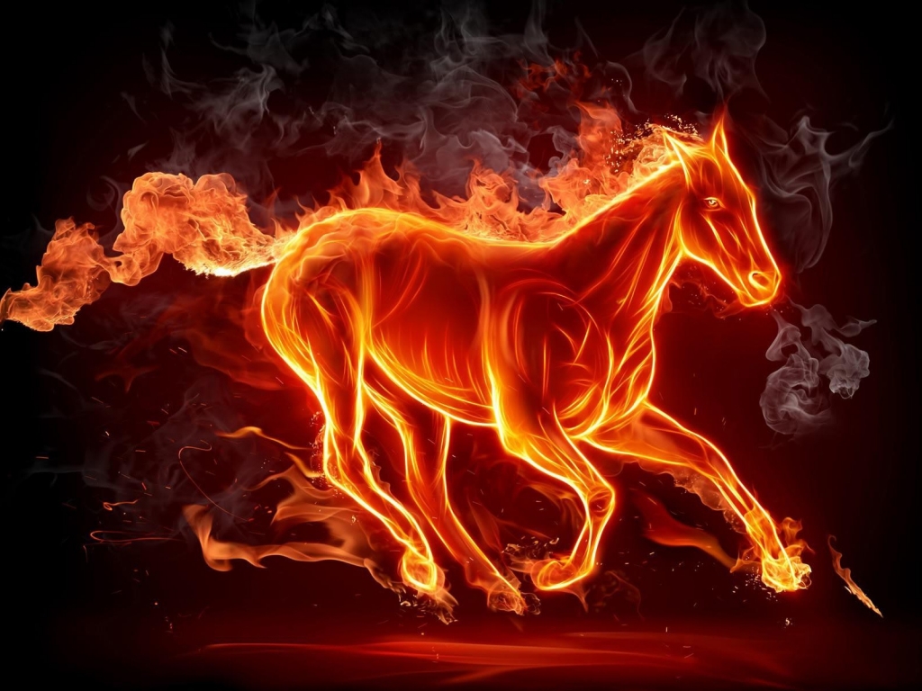 Fire Horse for 1024 x 768 resolution