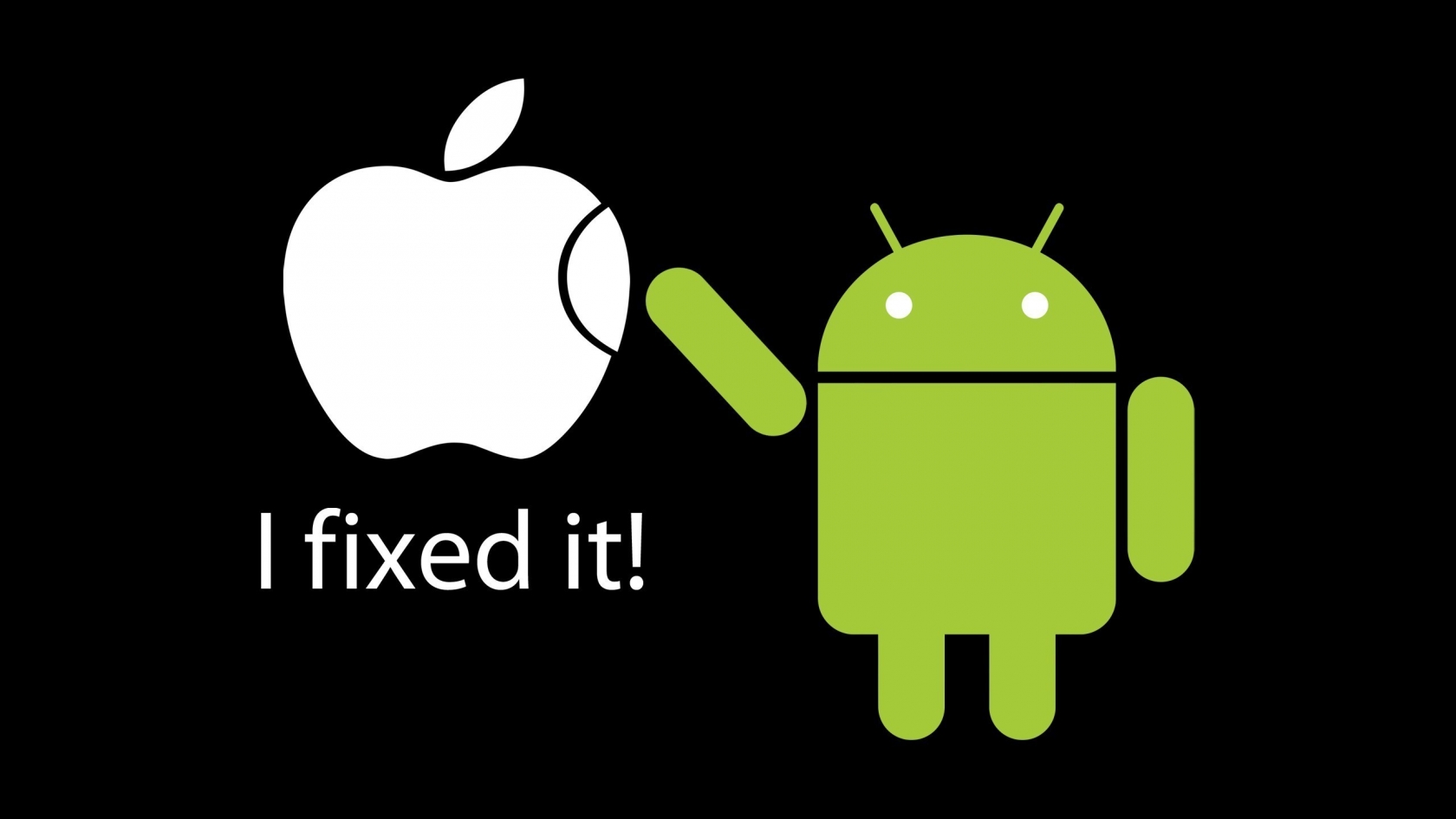 Fixed Apple by Android for 1680 x 945 HDTV resolution