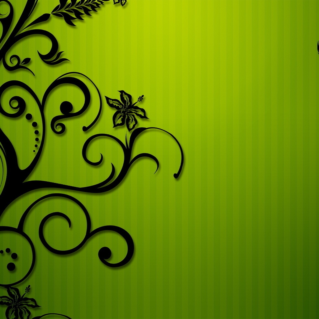 Floral Shapes for 1024 x 1024 iPad resolution