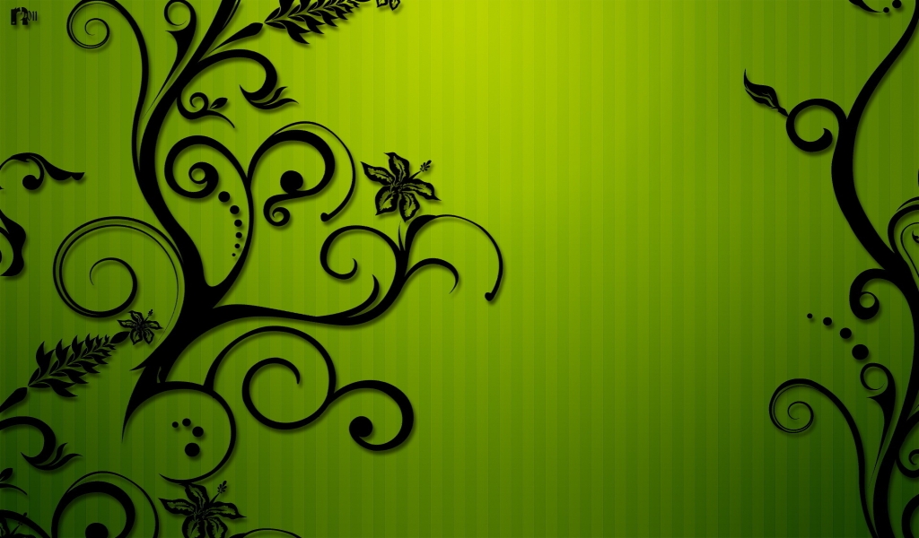 Floral Shapes for 1024 x 600 widescreen resolution