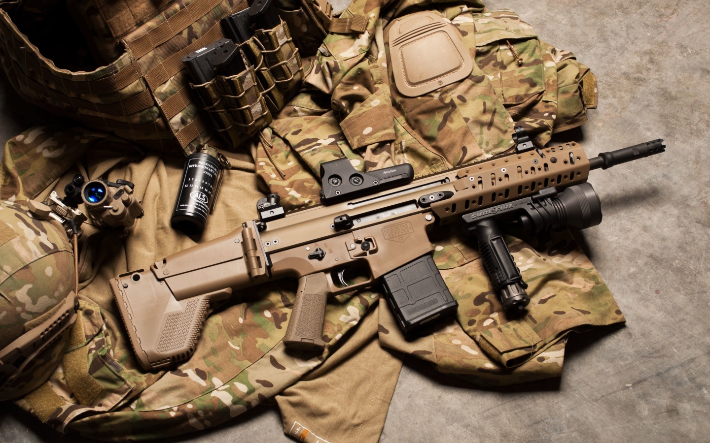 FN Scar Assault Rifle for 1440 x 900 widescreen resolution