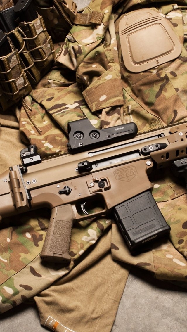FN Scar Assault Rifle for 640 x 1136 iPhone 5 resolution