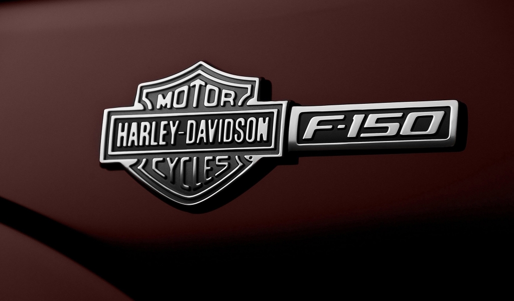 Ford F-150 Harley-Davidson Emblem for 1024 x 600 widescreen resolution