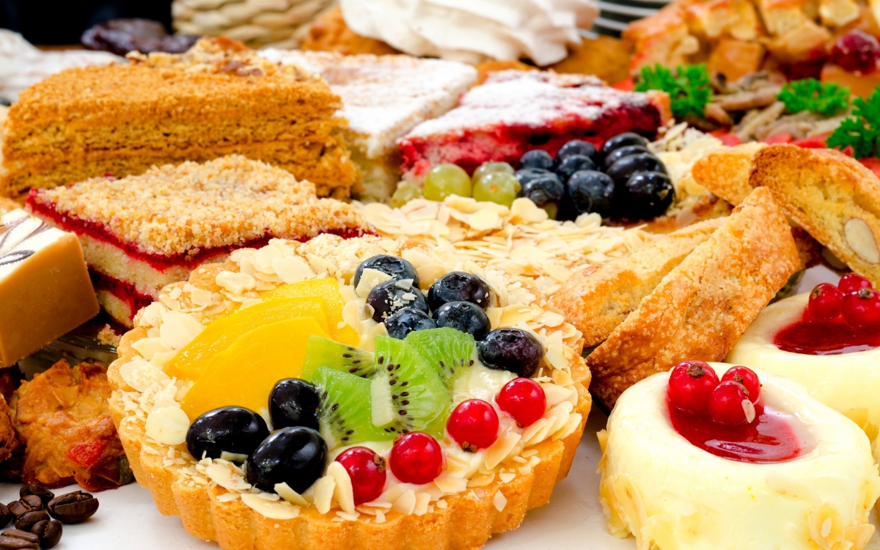 French Fruit Tart for 1280 x 800 widescreen resolution