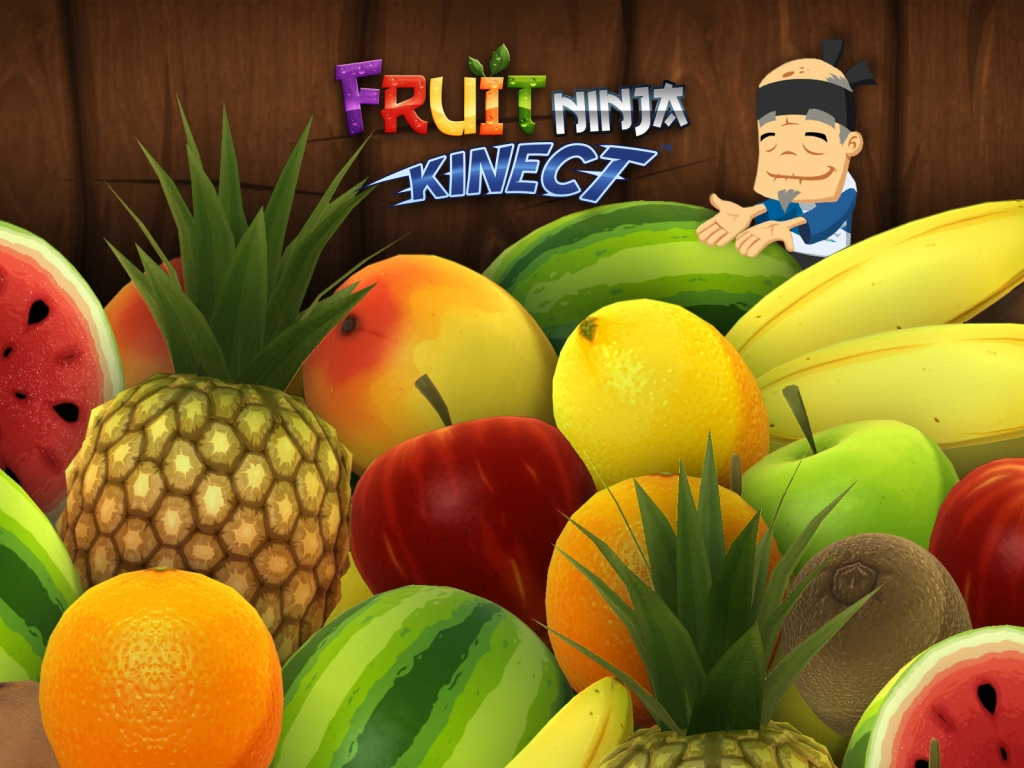 Fruit Ninja Kinect Game for 1024 x 768 resolution