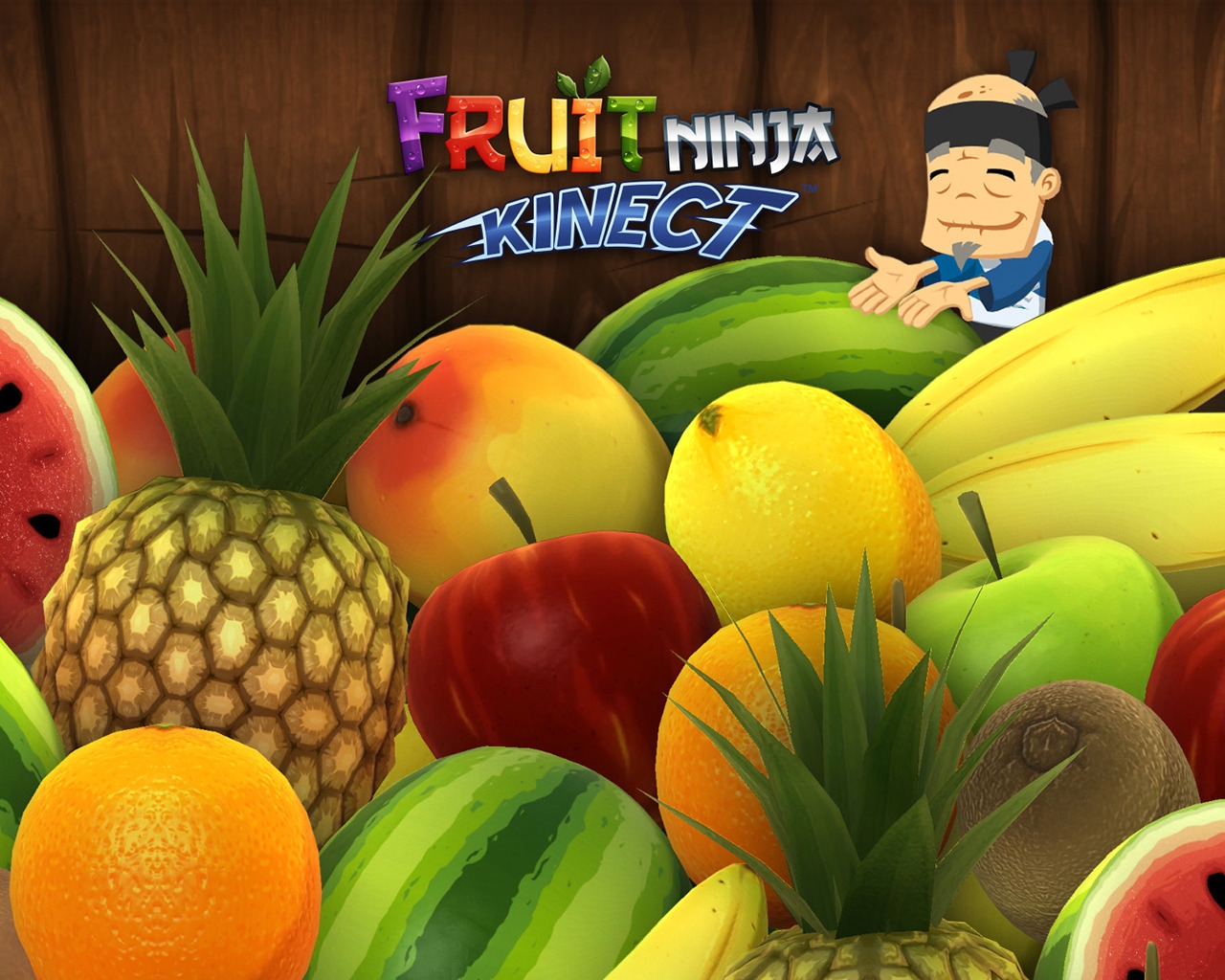 Fruit Ninja Kinect Game for 1280 x 1024 resolution