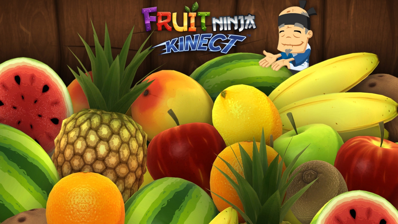 Fruit Ninja Kinect Game for 1280 x 720 HDTV 720p resolution