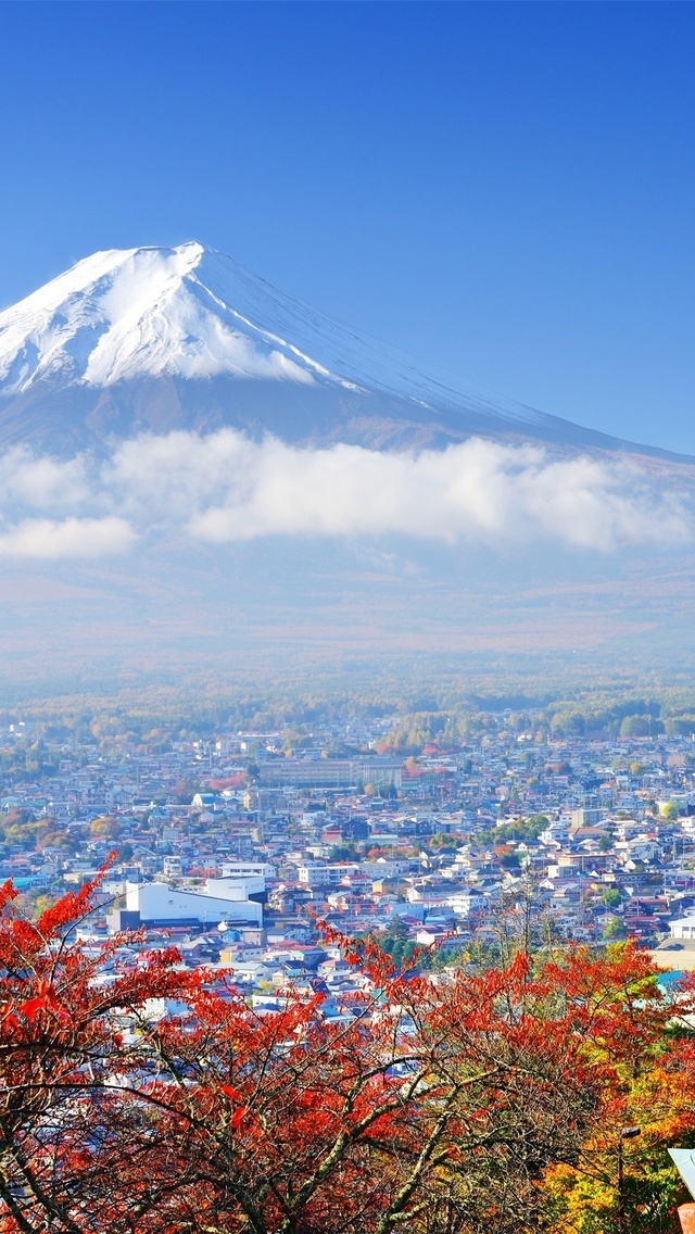 Fuji Mount in Japan for 640 x 1136 iPhone 5 resolution
