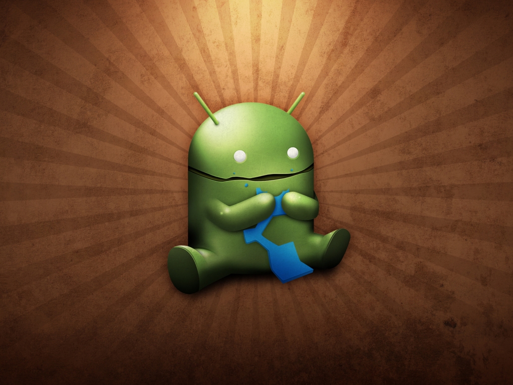 Funny Android Eating for 1024 x 768 resolution