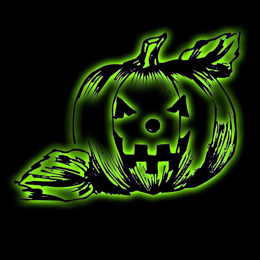 Funny Halloween Pumpkin for 1024 x 1024 iPad resolution