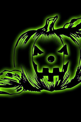 Funny Halloween Pumpkin for 320 x 480 iPhone resolution