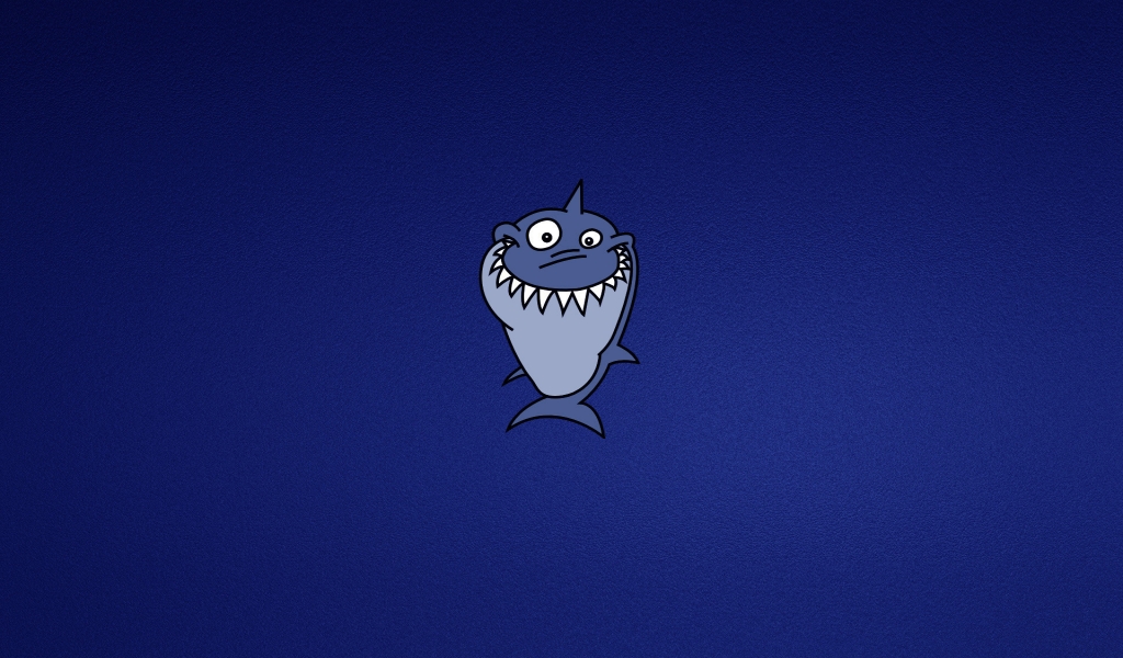 Funny Shark for 1024 x 600 widescreen resolution