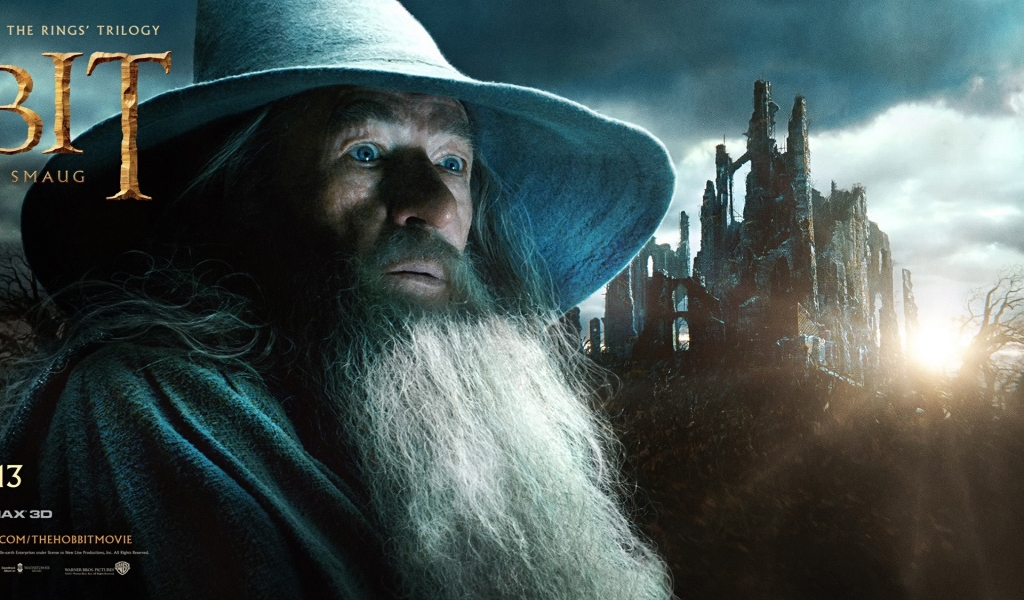 Gandalf The Desolation Of Smaug for 1024 x 600 widescreen resolution