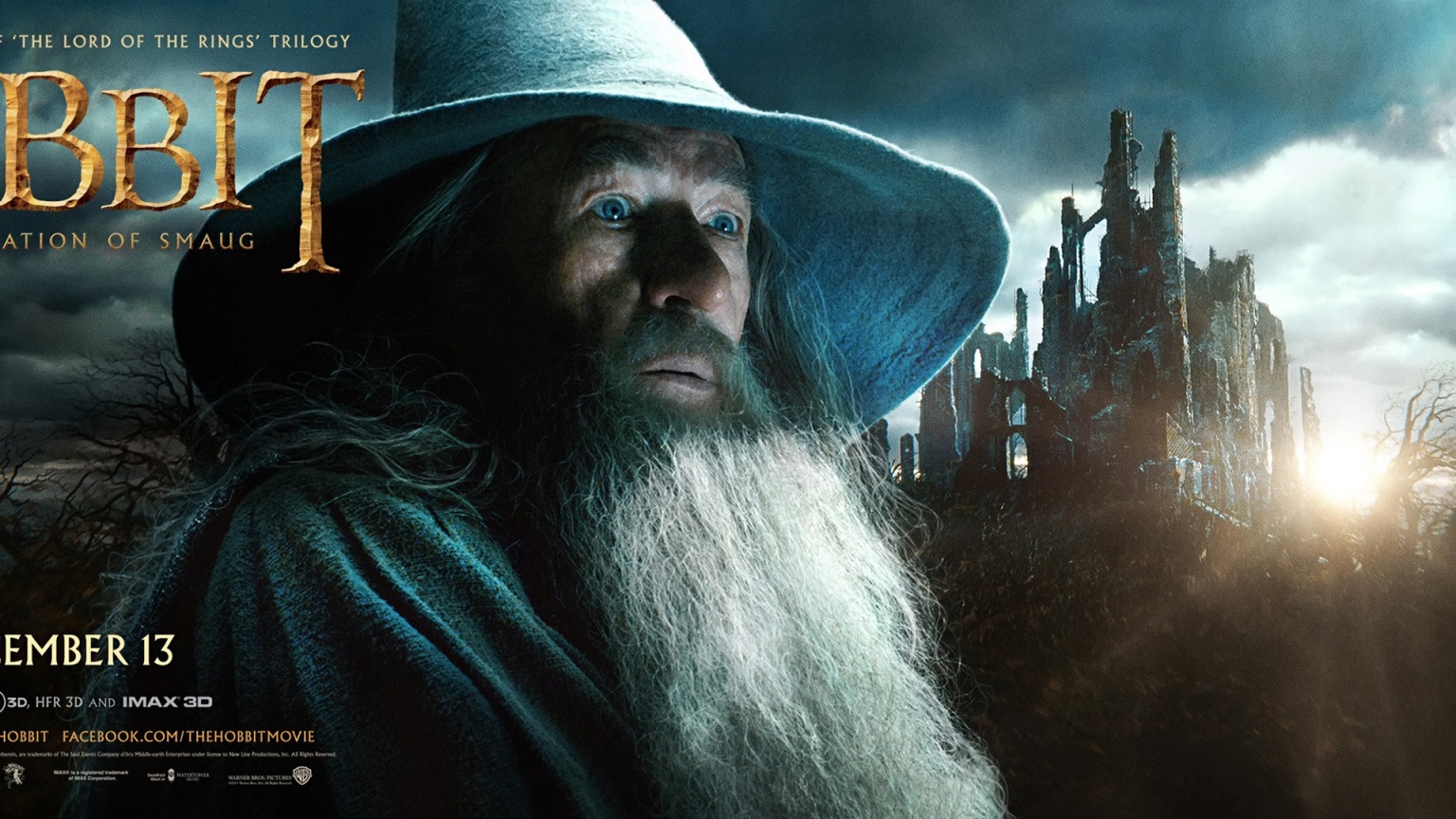 Gandalf The Desolation Of Smaug for 1536 x 864 HDTV resolution