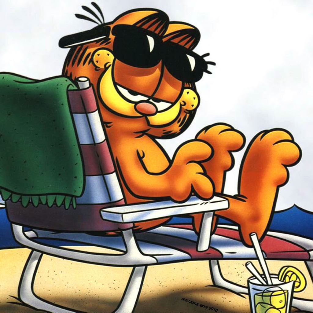 Garfield Animated for 1024 x 1024 iPad resolution