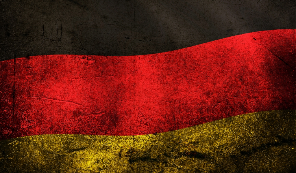 Germany Grunge Flag for 1024 x 600 widescreen resolution
