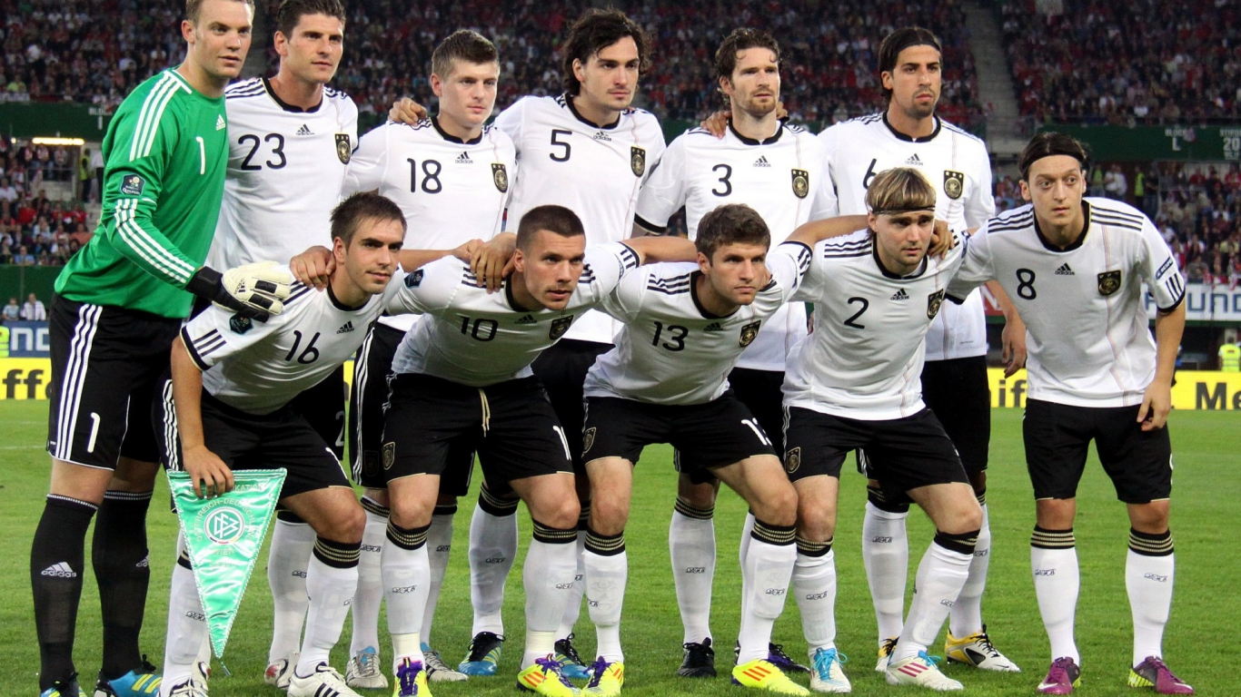 Germany National Team for 1366 x 768 HDTV resolution