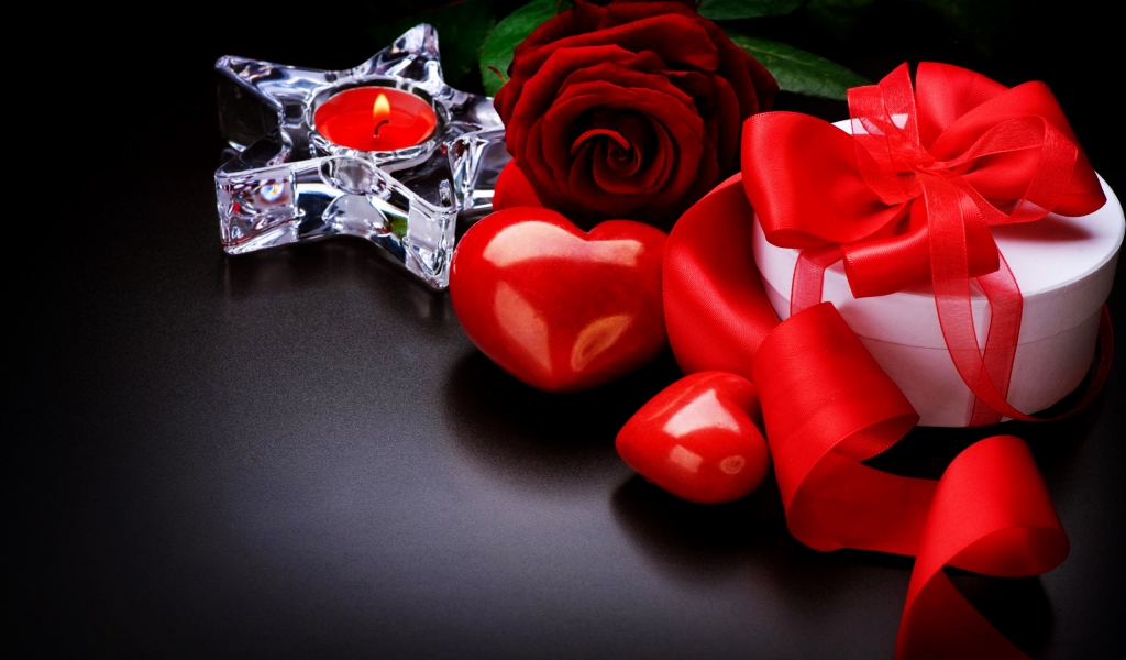 Gift For Valentine Days for 1024 x 600 widescreen resolution