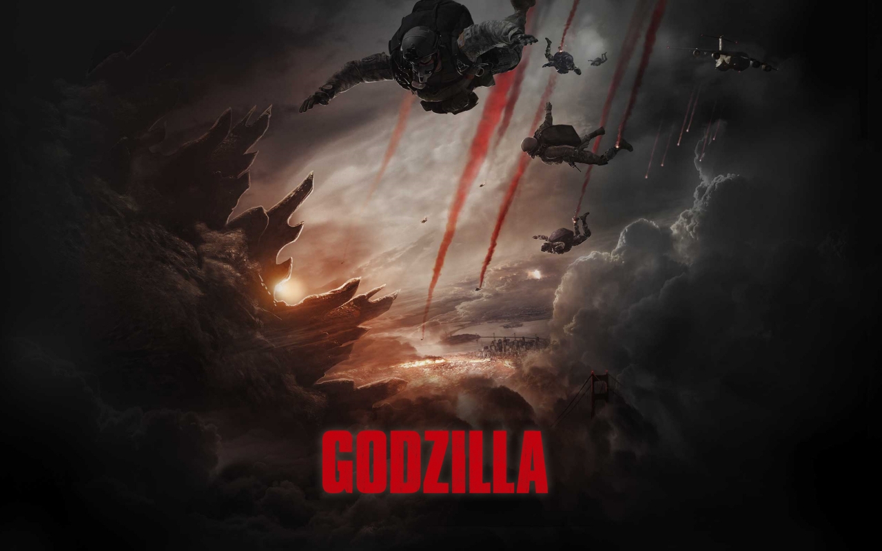 Godzilla 2014 Movie for 1280 x 800 widescreen resolution
