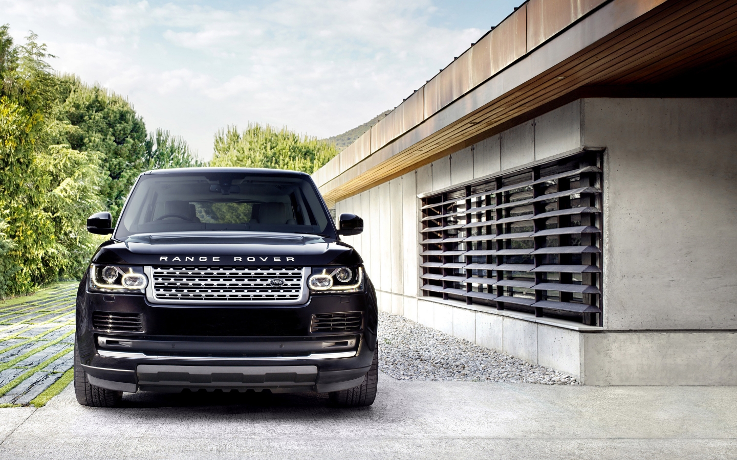 Gorgeous Black Range Rover for 1440 x 900 widescreen resolution