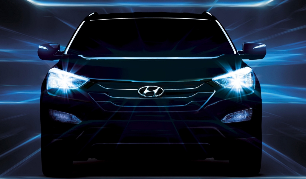 Gorgeous Hyundai Santa Fe 2013 for 1024 x 600 widescreen resolution