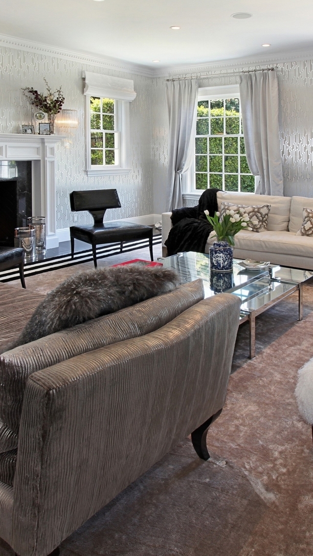 Gorgeous Modern Livingroom Design for 640 x 1136 iPhone 5 resolution
