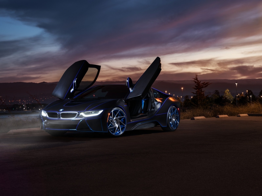 Gorgeous New BMW i8 for 1024 x 768 resolution