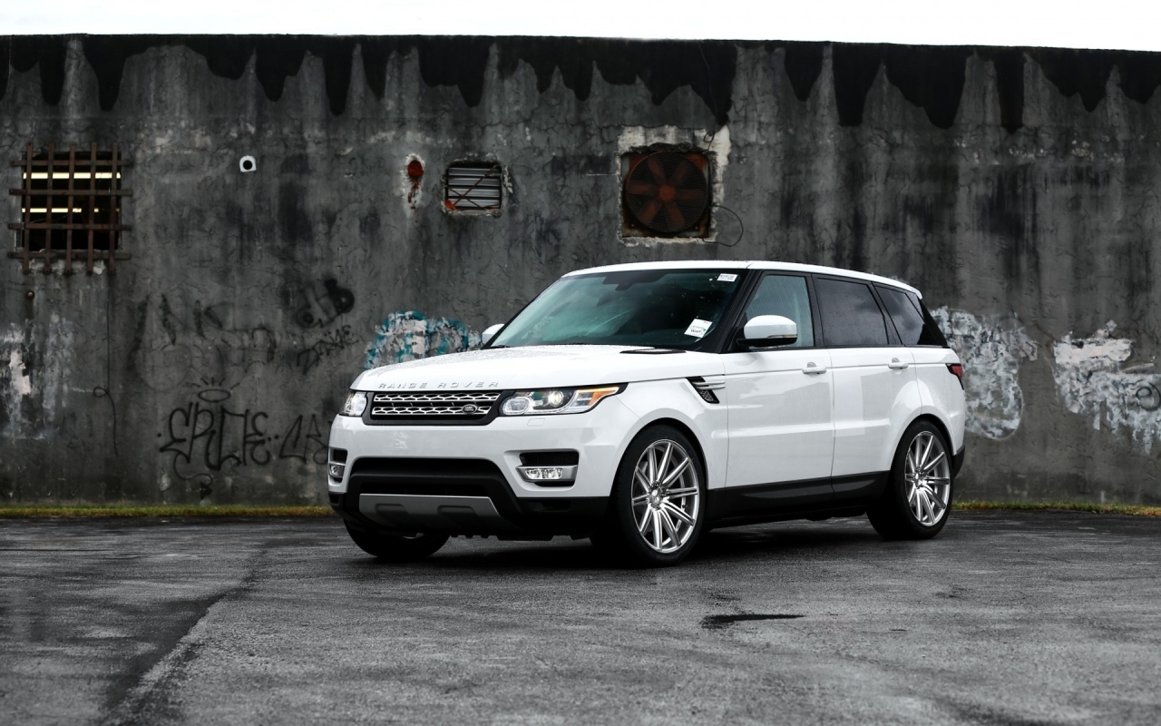Gorgeous White Range Rover Sport for 1280 x 800 widescreen resolution
