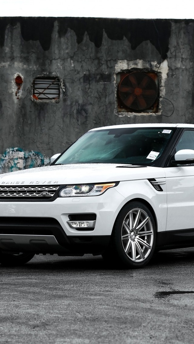 Gorgeous White Range Rover Sport for 640 x 1136 iPhone 5 resolution