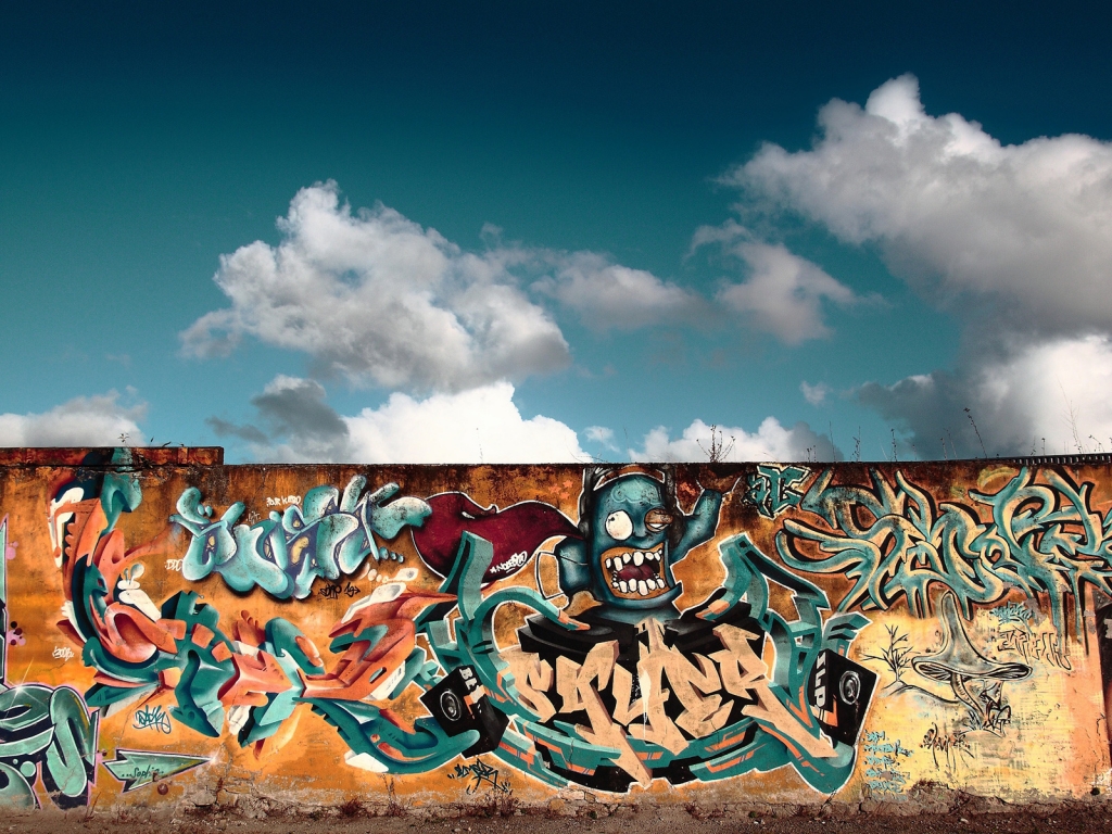Graffiti Wall for 1024 x 768 resolution