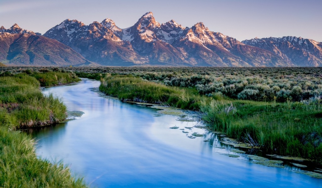 Grand Teton National Park Landscape for 1024 x 600 widescreen resolution