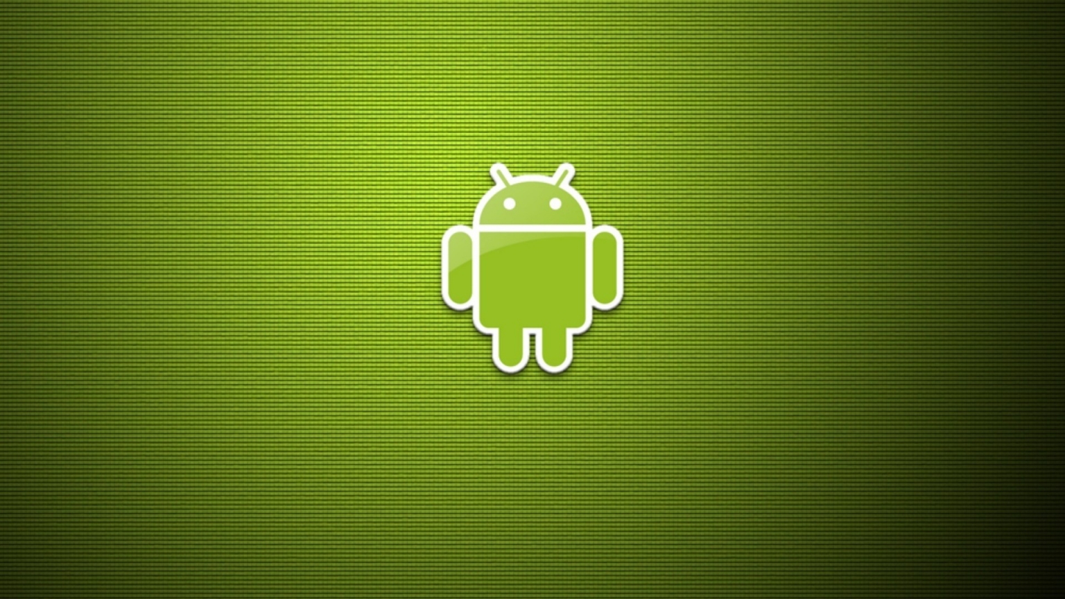 Green Eco Android Logo for 1536 x 864 HDTV resolution
