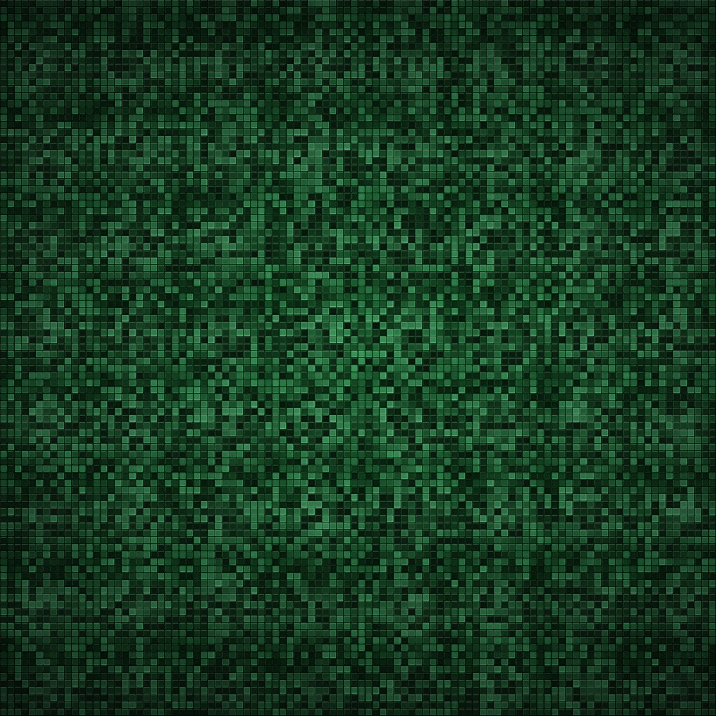 Green Mosaic for 1024 x 1024 iPad resolution