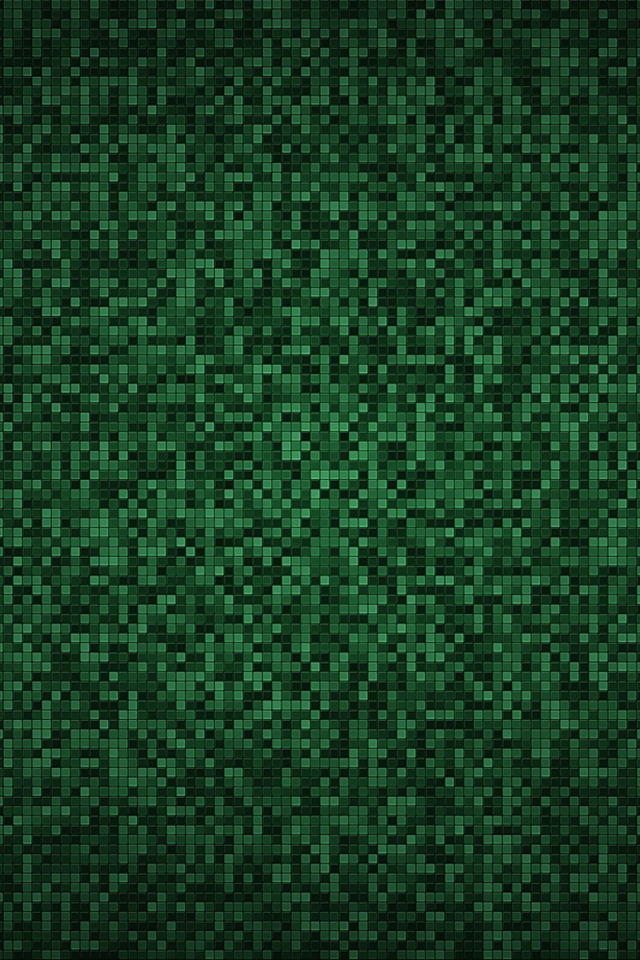 Green Mosaic for 640 x 960 iPhone 4 resolution