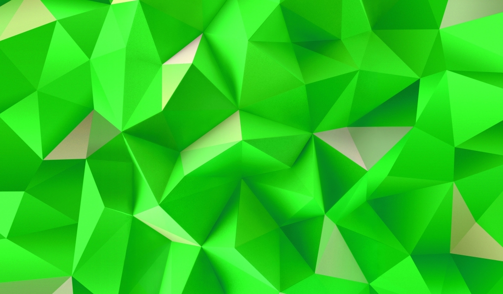Green Triangles for 1024 x 600 widescreen resolution